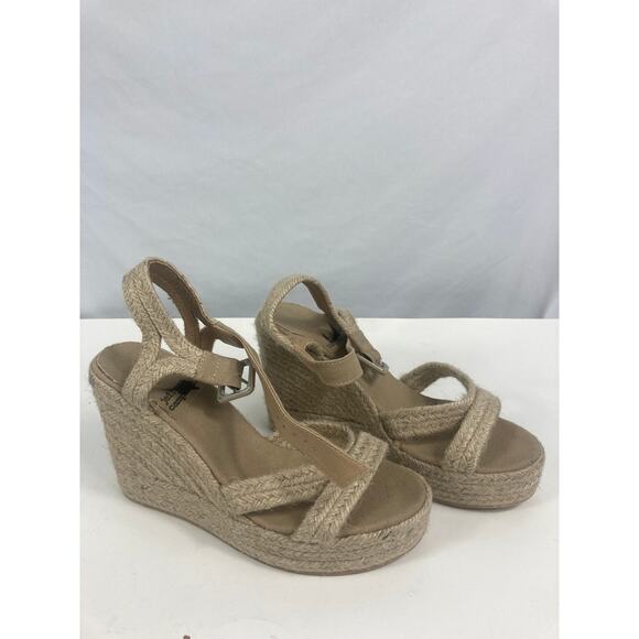 Jeffrey Campbell Sofia Woven Platform Wedge Sandals 41 / 10 - Picture 2 of 6